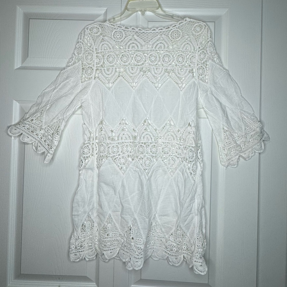 White Lace Cover-Up